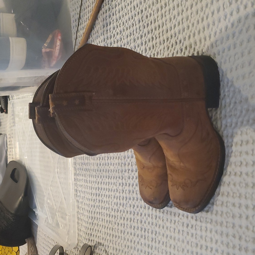 Ariat Honor Western Distressed Brown Western Boots Size 13 (1) - Picture 6 of 10